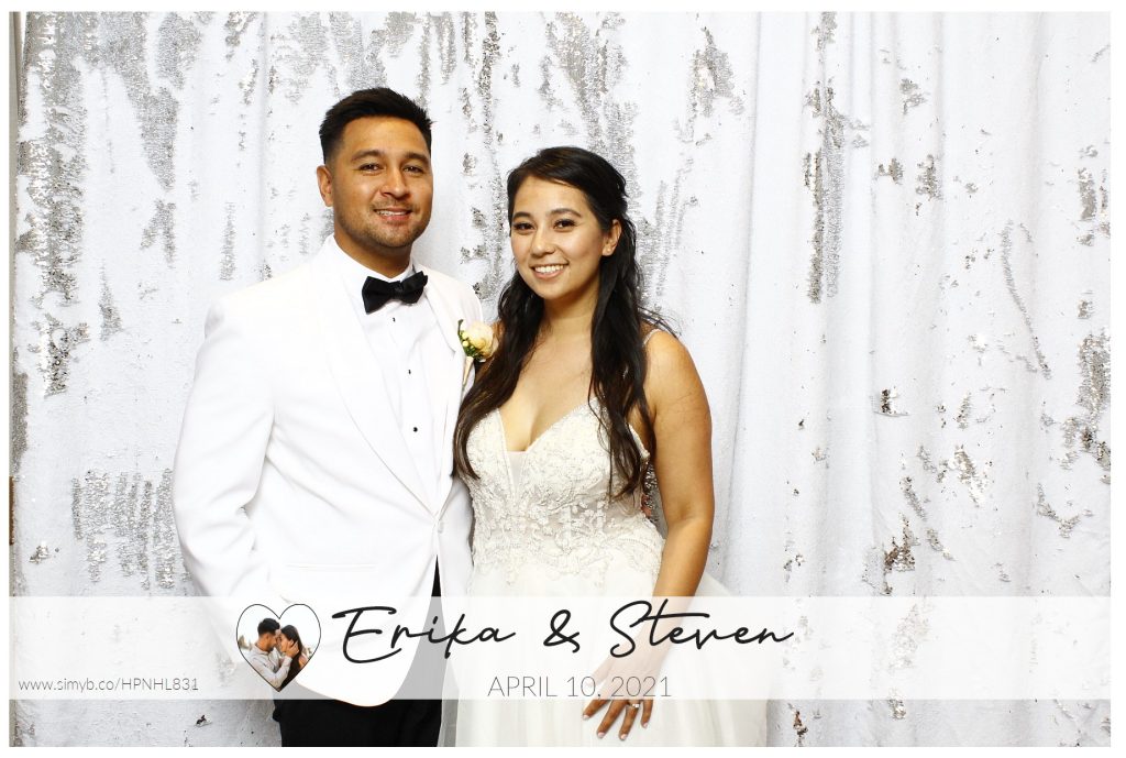 Photo booth rentals in Irvine for weddings – Erika & Steven’s wedding at Hyatt Regency John Wayne Newport Beach by Step Inside My Booth